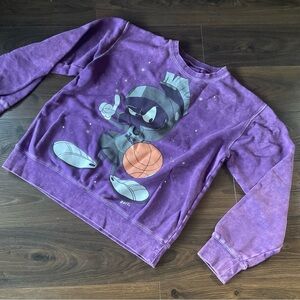 Bait X - Space Jam “a new legacy” purple glow in the dark sweatshirt